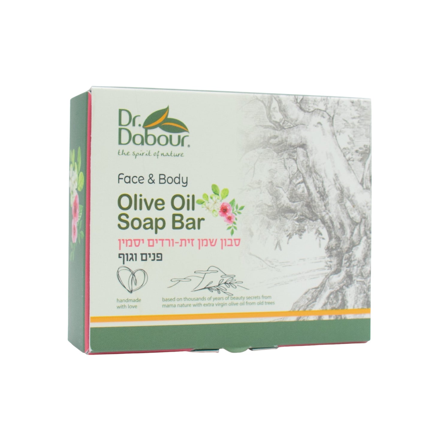 סבון מוצק טבעי ורדים ויסמין